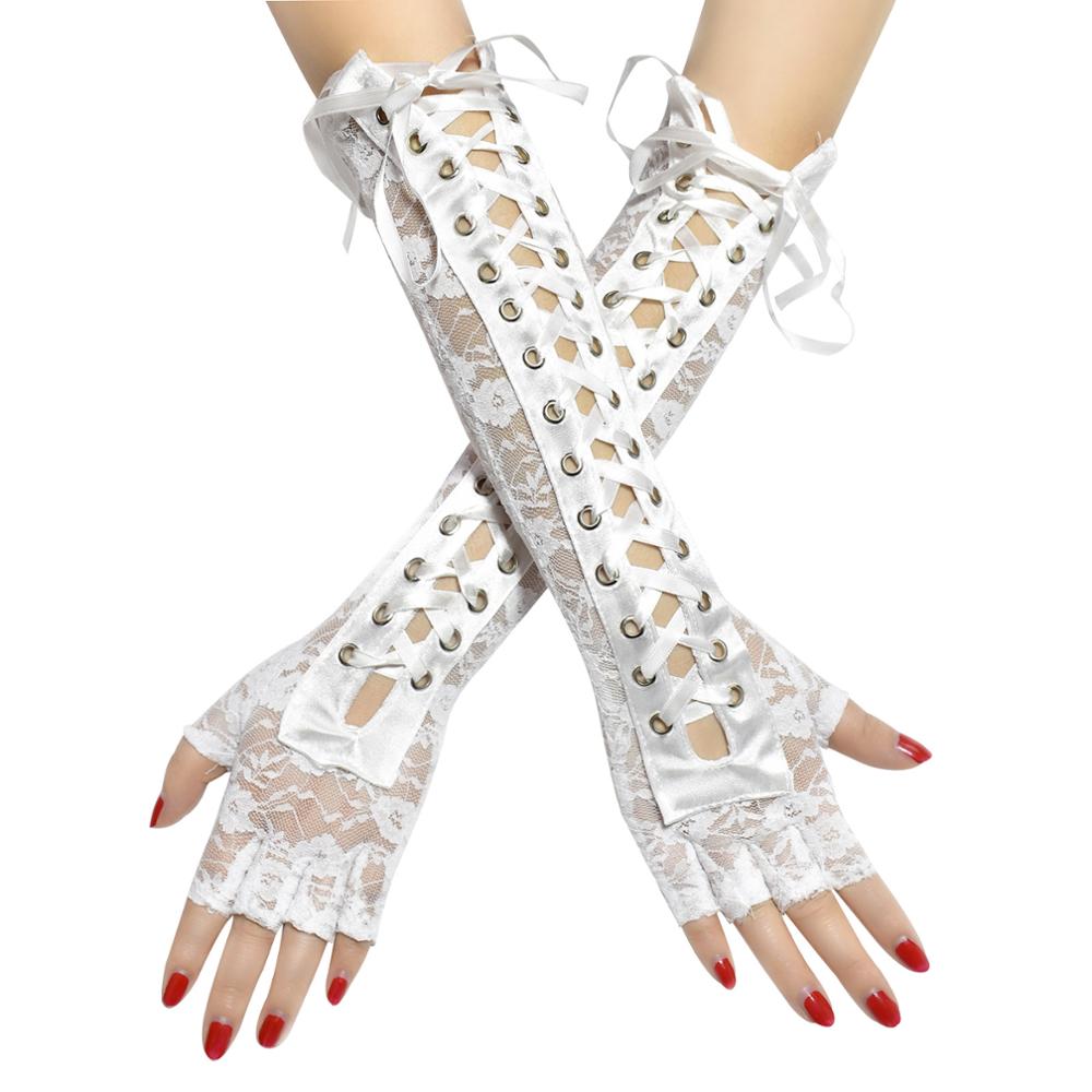 Fingerless Ribbon Gloves