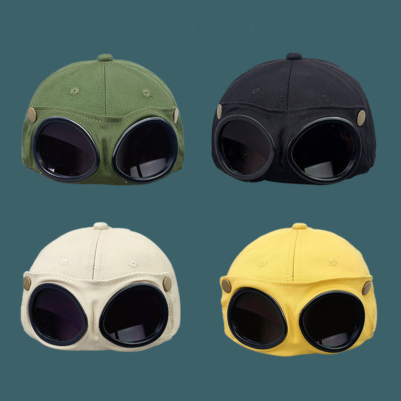 Pilot Hat with Glasses